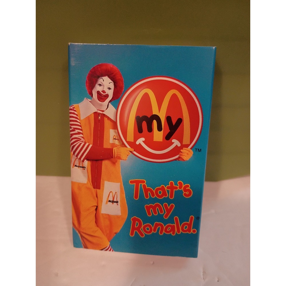 Vintage 1997 McDonalds Thats My Ronald Cassette Tape Happy Meal Promo EM0497